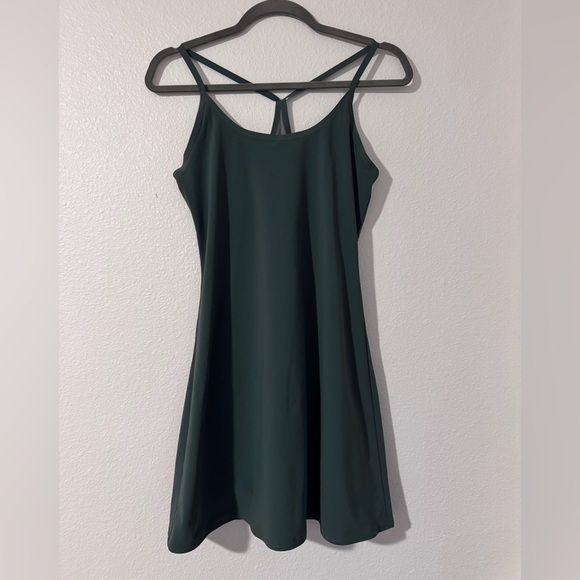 Outdoor Voices Dresses & Skirts - Outdoor Voices Dark Green Exercise Dress Size Small